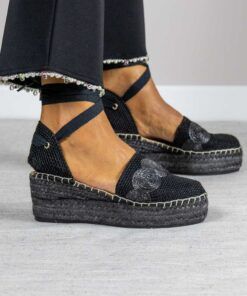 Alternative view of Alpargata con cuña Alma Negra.