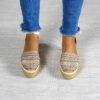Alpargata con cuña Cloe Beig. - Thumbnail Image 5