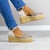 Alpargata con cuña Cloe Beig. - Thumbnail Image 2