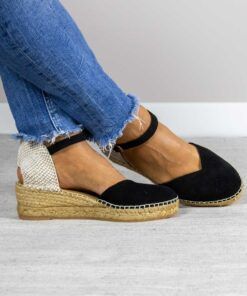 Alternative view of Alpargata con cuña Emma Negro Pulsera.
