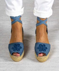 Alternative view of Alpargata con cuña Clara Jeans.