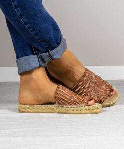 Alternative view of Alpargata plana Lucky Cuero.