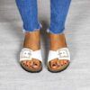 Calzado bio de mujer modelo Alba color blanco con suela confortable Maretas