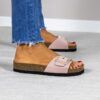 BioAlbaRosa3 Calzado bio de mujer modelo Alba color rosa con suela confortable Maretas