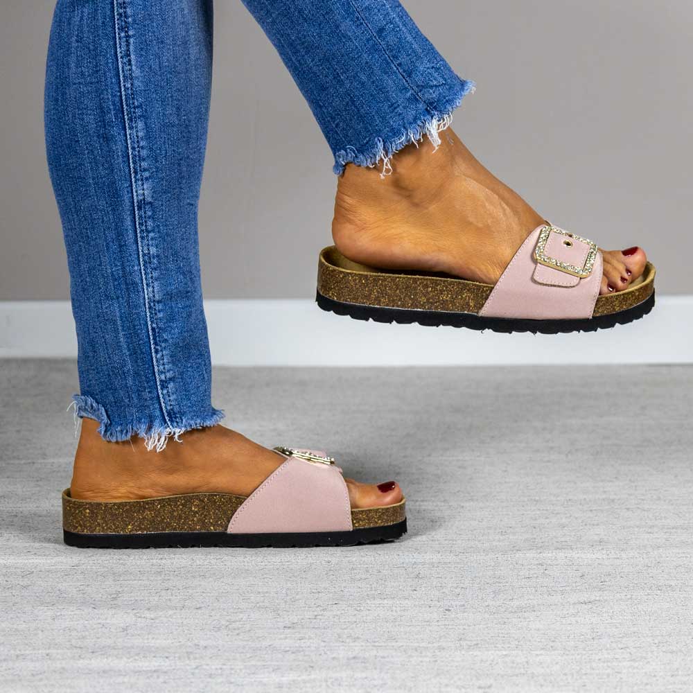 Pala bio Alba color rosa con planta anatómica de raso Maretas