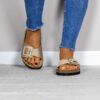 BioAlbaTaupe2 Calzado bio de mujer modelo Alba color taupe con suela confortable Maretas