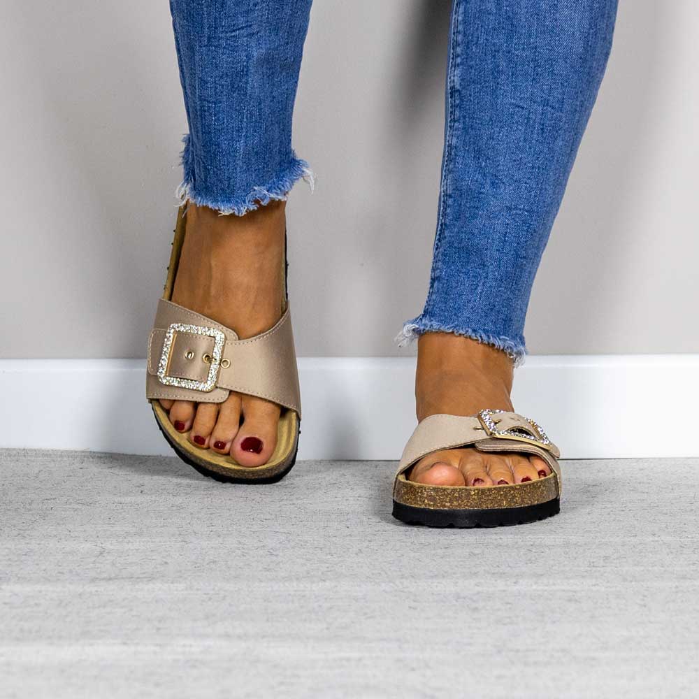 BioAlbaTaupe2 Calzado bio de mujer modelo Alba color taupe con suela confortable Maretas