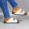 BioMacarenaBlanco3 Sandalia bio Macarena color blanco con suela de corcho anatómica Maretas